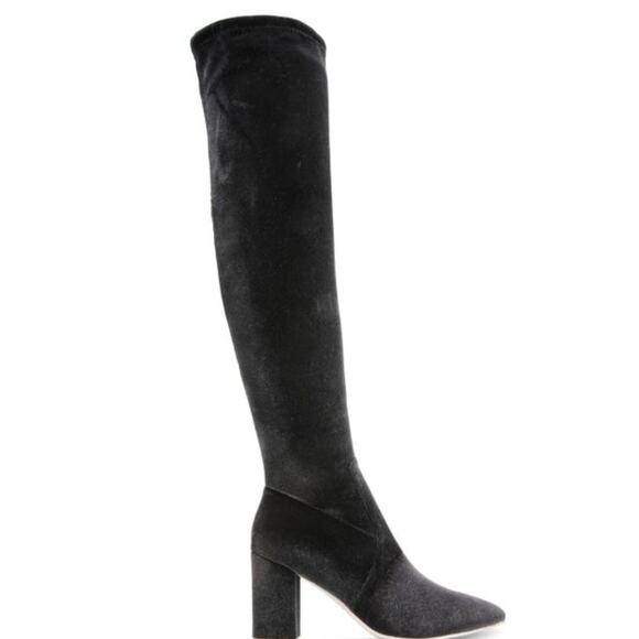 Women's Malia Wide Calf Block Heel Over-The-Knee Boots Size 12 Grey NWT - Picture 5 of 6